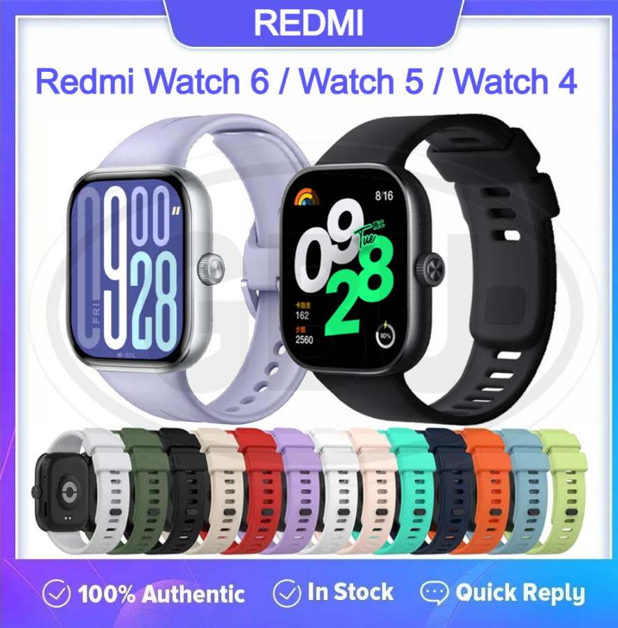 Xiaomi Redmi Watch 6 / Redmi 5 / Redmi 4 Smartwatch Tali Silikon Lembut / Watch Strap (High Quality)