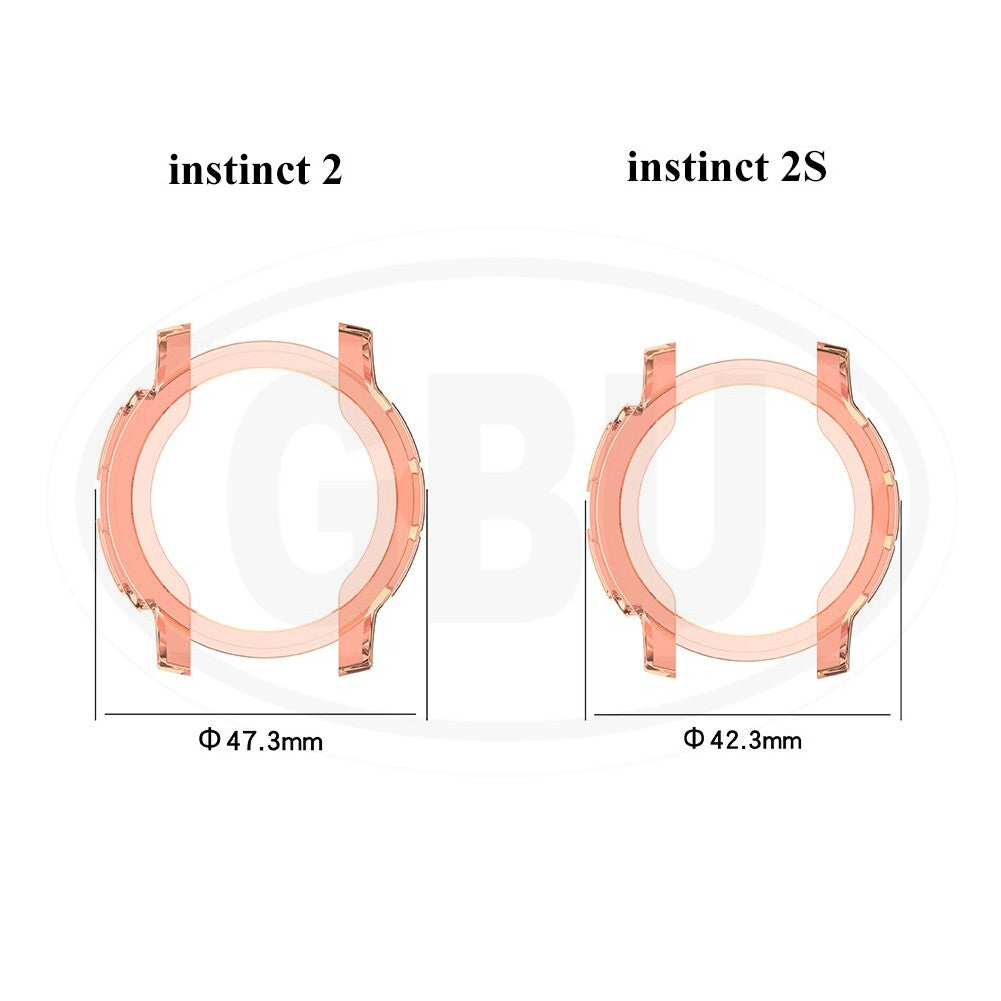 Garmin Instinct 2 Solar / 2S Solar / 2 Solar Tactical TPU Half Cover Protector Case - No Screen