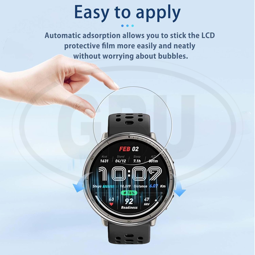 [2pcs] Amazfit Active 2 / Active 2 3D Full Cover Screen Protector / Tempered Glass - Full Screen