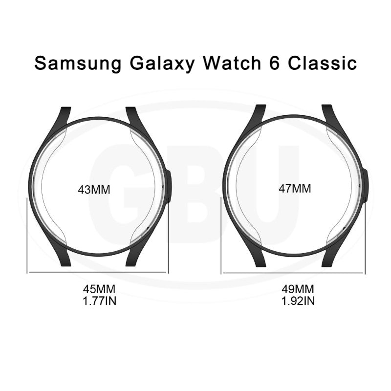 Samsung Galaxy Watch 6 / Watch 6 Classic / R960 / R950 / R940 / R930 TPU Full Cover Case Protector