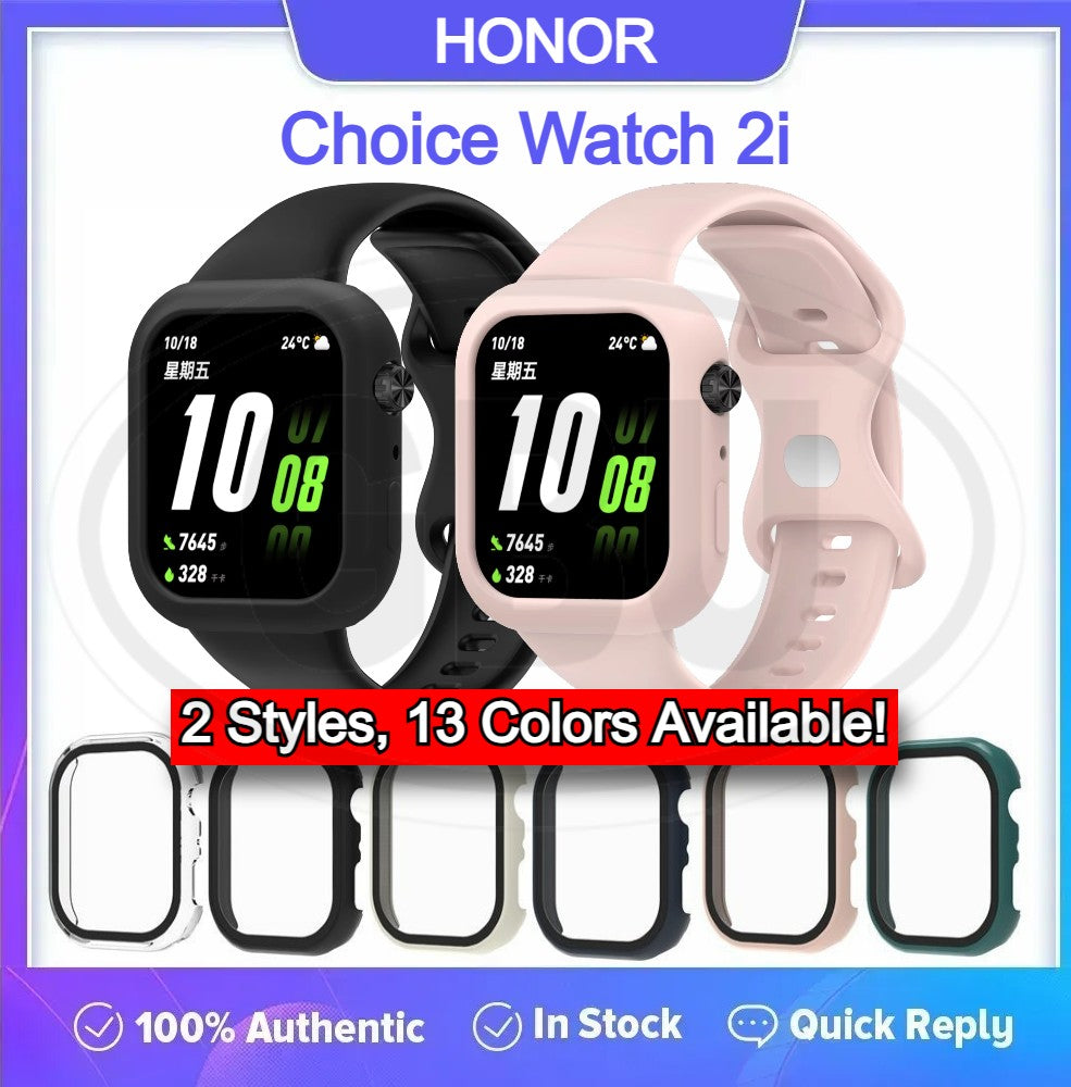 Honor Choice Watch 2i Sarung Full Built-in Tempered Glass / Sarung Half Silikon - No Screen