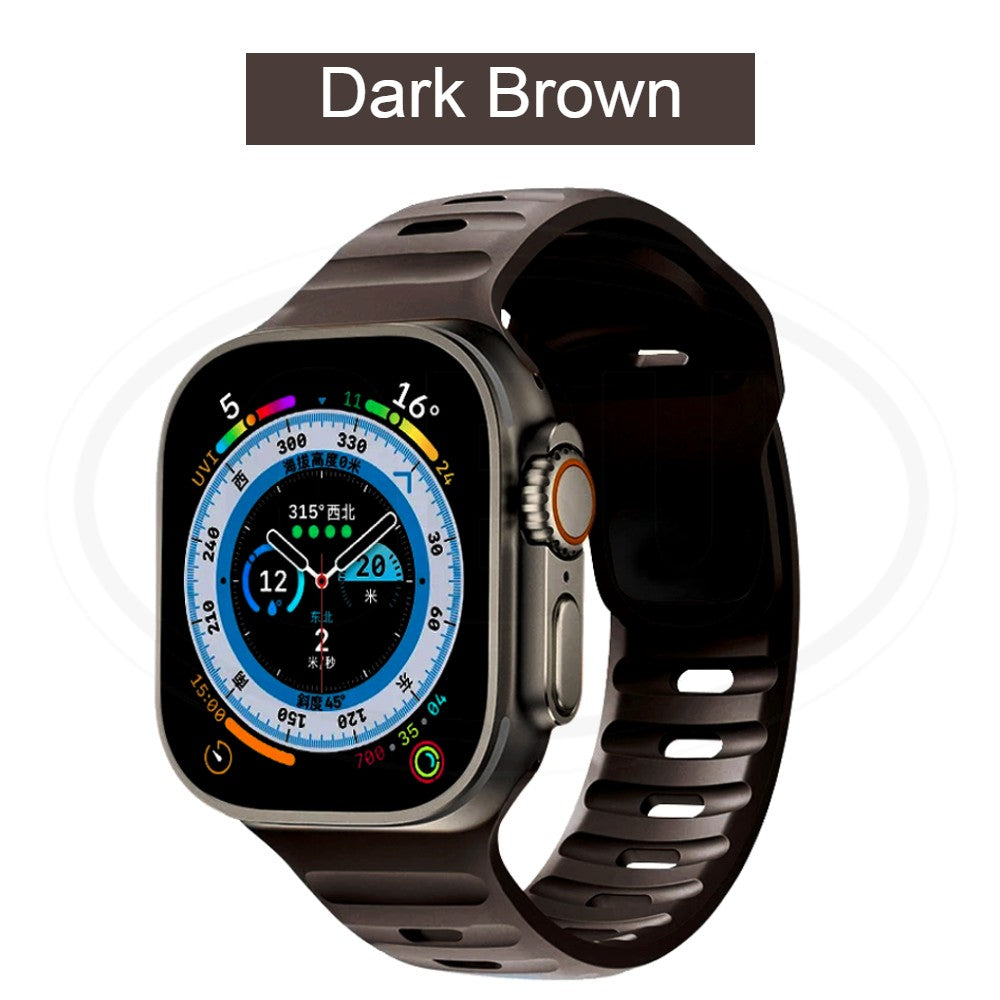 Compatible with Apple Watch Band Ultra 2 49/45/44/42/41/40/38mm Soft Silicone Sport Bracelet strap band - iWatch Series Ultra SE 9/8/7/6/5/4/3/2/1 (NOT ORIGINAL)