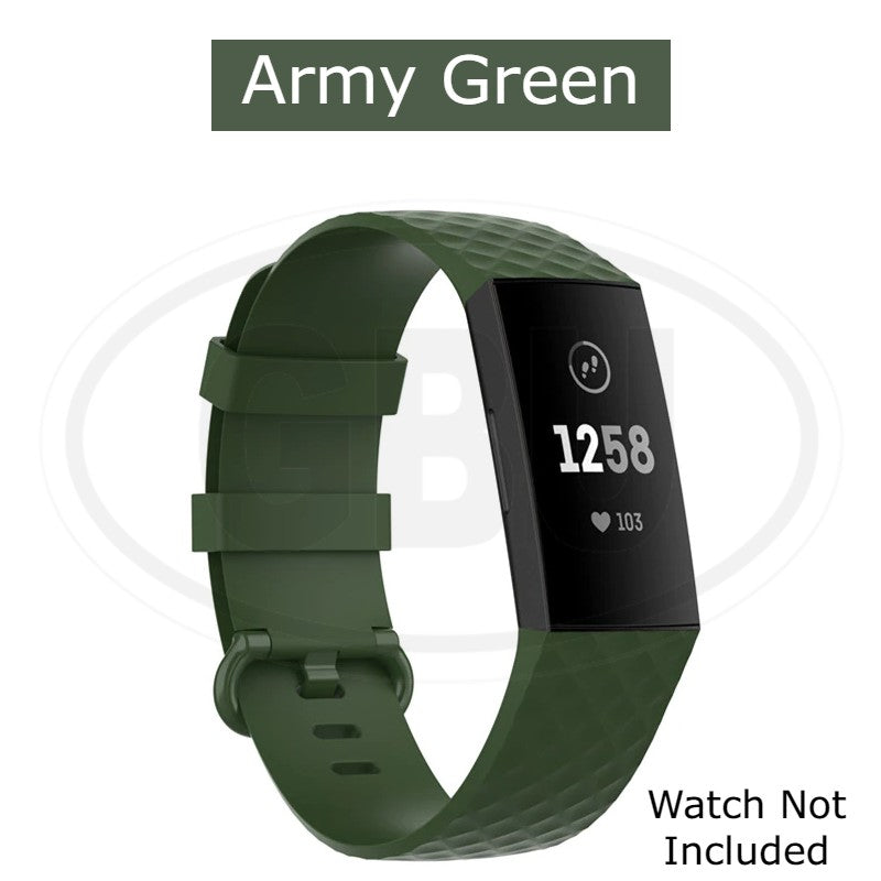 Fitbit Charge 3 4 Smart Watch Soft Silicone Replacement Band Strap - Small and Large size