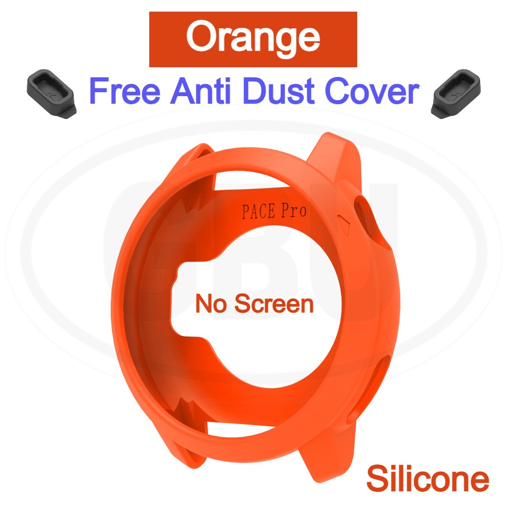 Coros Pace Pro Silicone and Full Cover Case with Tempered Glass Protector Screen - 2-in-1 TPU Cover