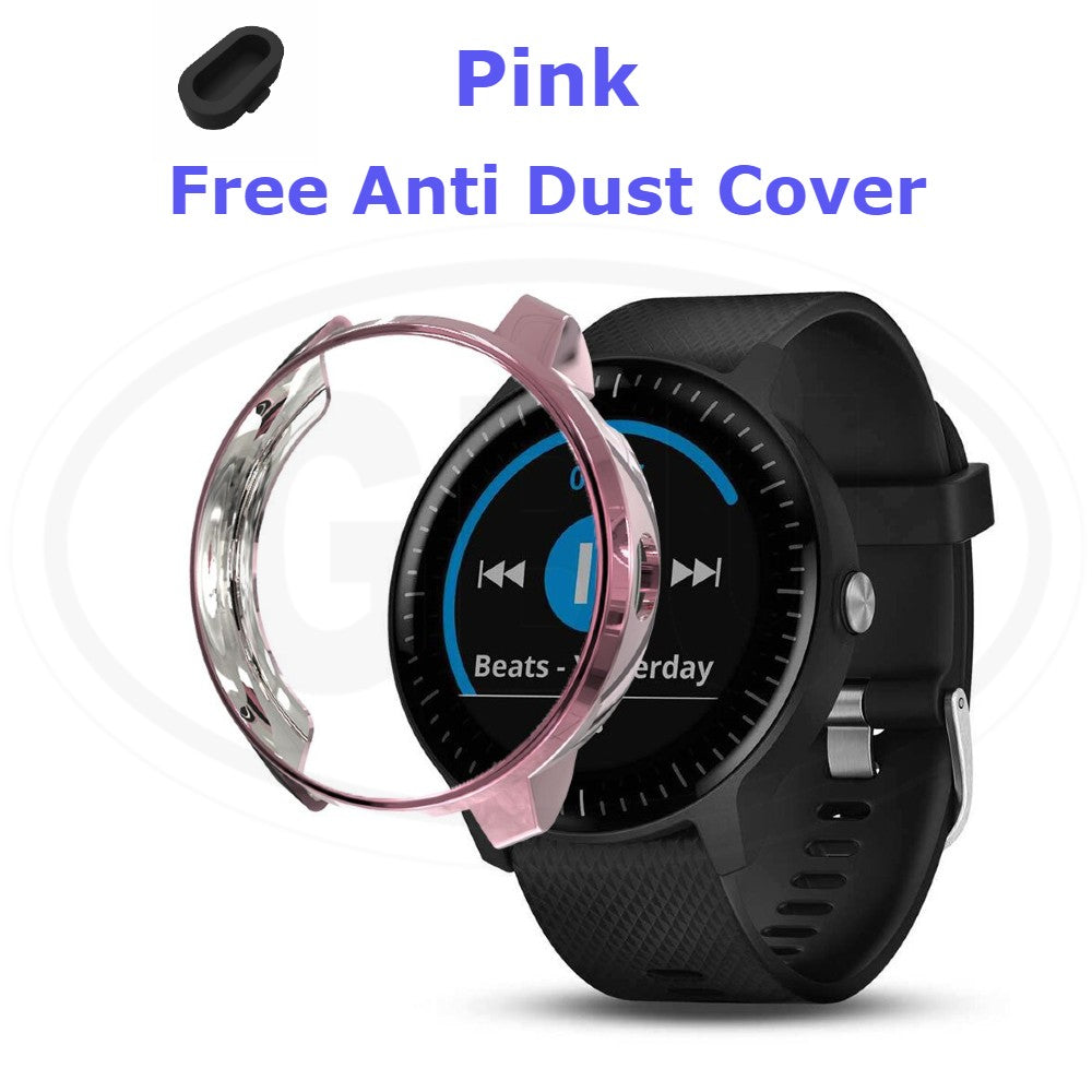 Compatible with Garmin Vivoactive 3 / Vivoactive 3 Element TPU Half Cover Protector Case - No Screen (NOT ORIGINAL)
