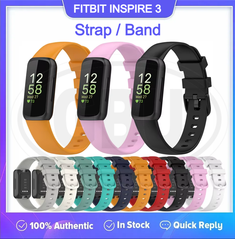Fitbit Inspire 3 Smart Watch Soft Silicone Replacement Band Strap - Small size