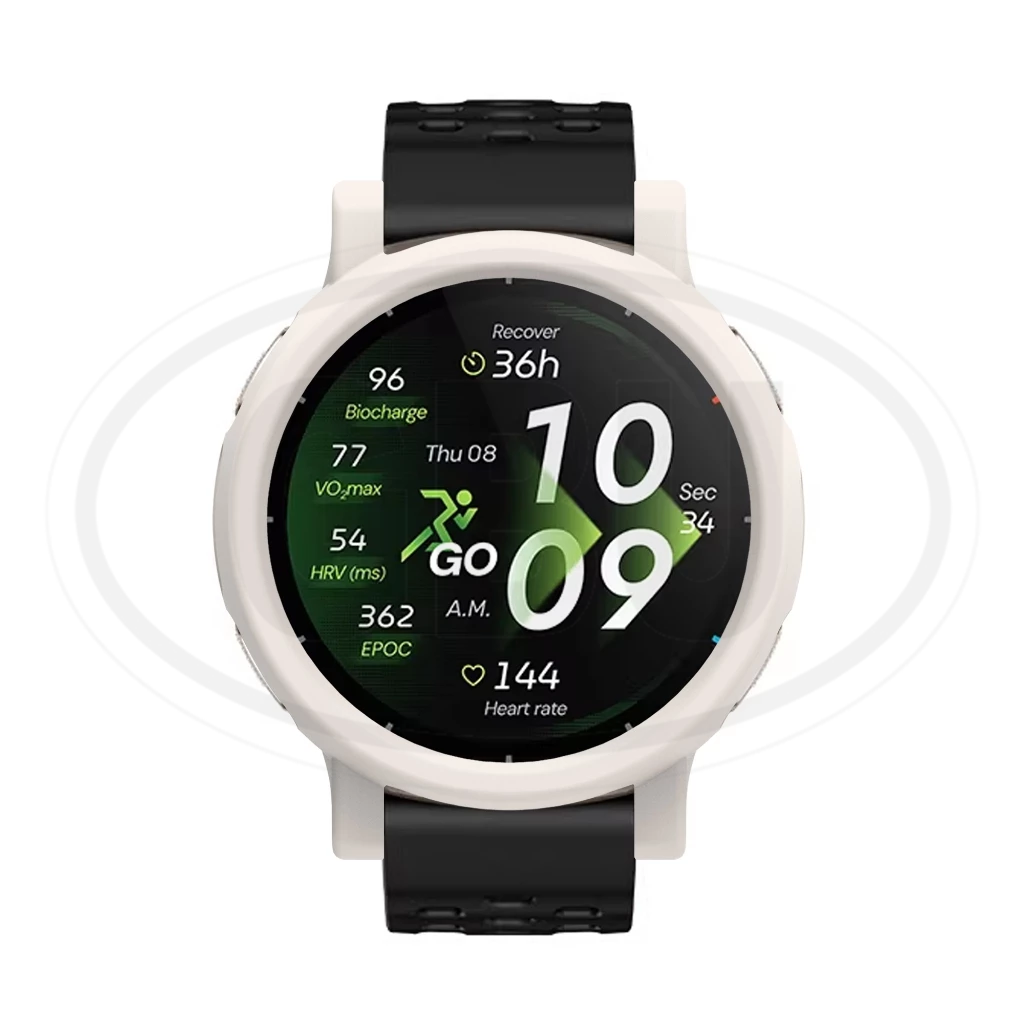 Amazfit Active 3 Premium Sarung Full Built-in Tempered Glass Cover / Sarung Half Silikon - No Screen