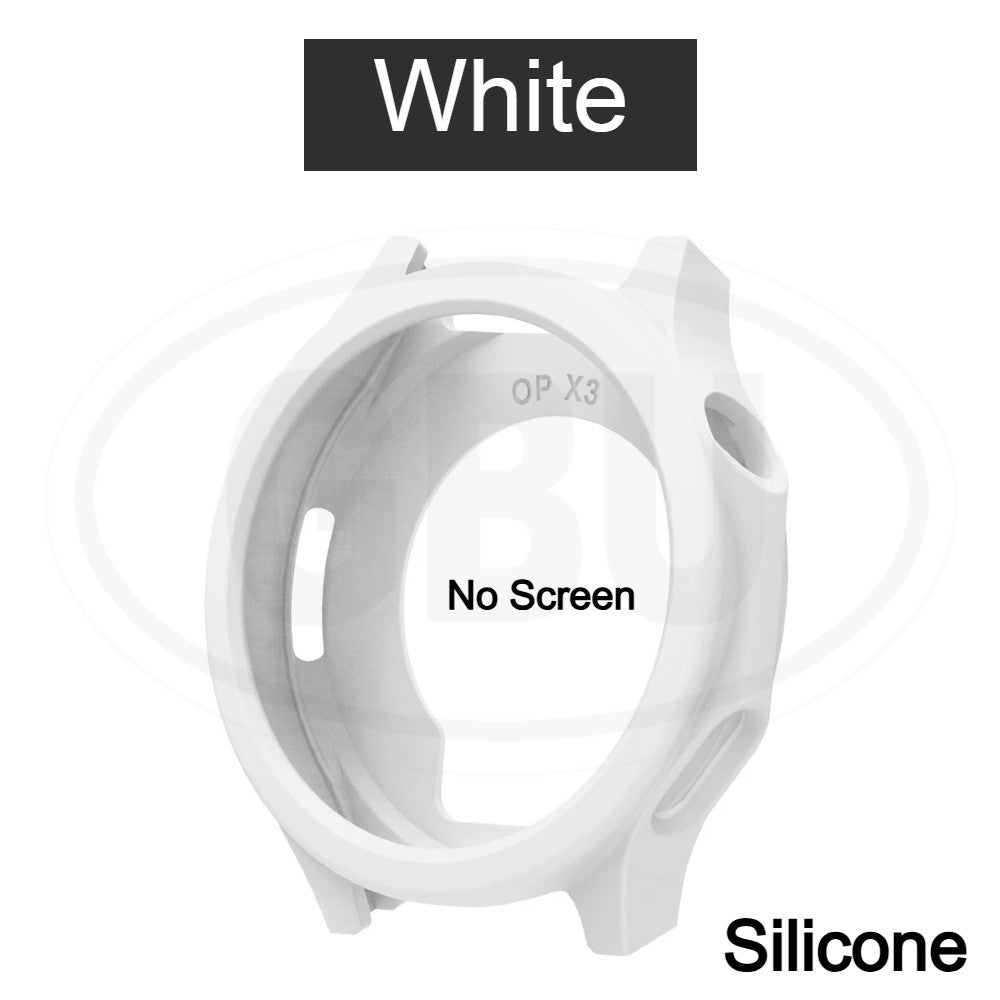 OPPO Watch X3 Sarung Full Built-in Tempered Glass Cover / Sarung Half Silikon - No Screen