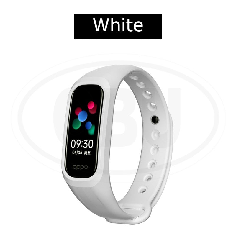 OPPO Band Silicone Wristband Replacement Strap Band - Black Color Buckle