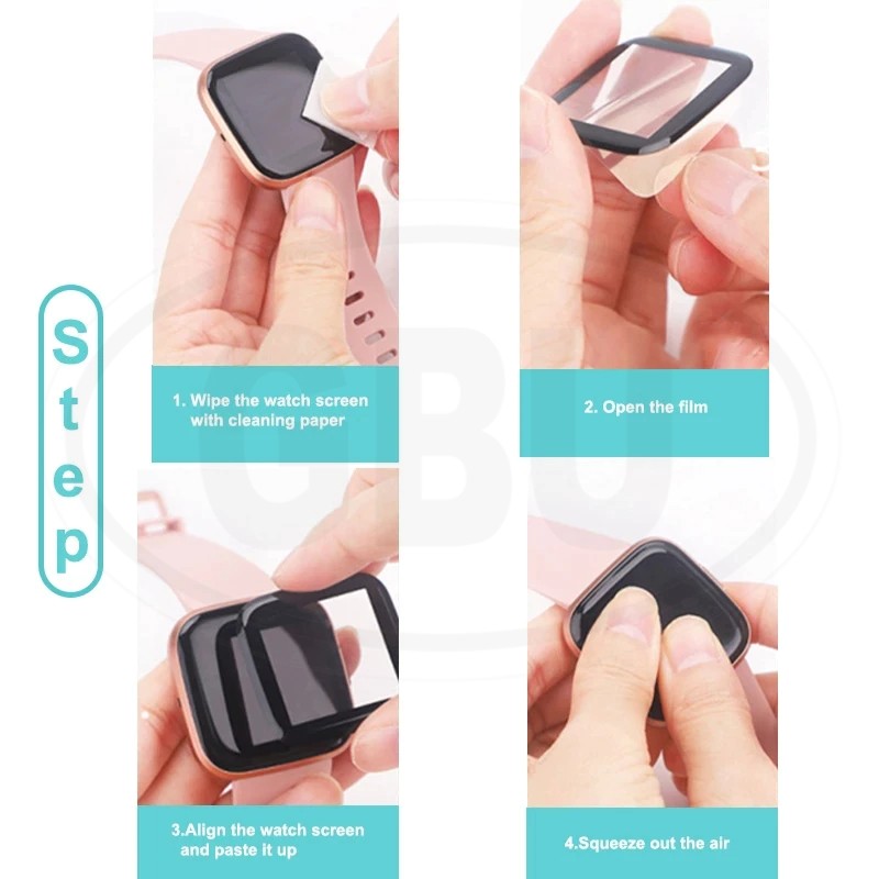 [2pcs] Amazfit Bip U / Bip U Pro / BipU / BipU Pro 3D Full Cover Screen Protector - Full Screen