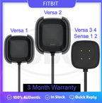 Fitbit Versa / Versa Lite / Versa 2 / Versa 3 / Versa 4 Fitness Smartwatch USB Charging Cable Charger Dock Cradle Station