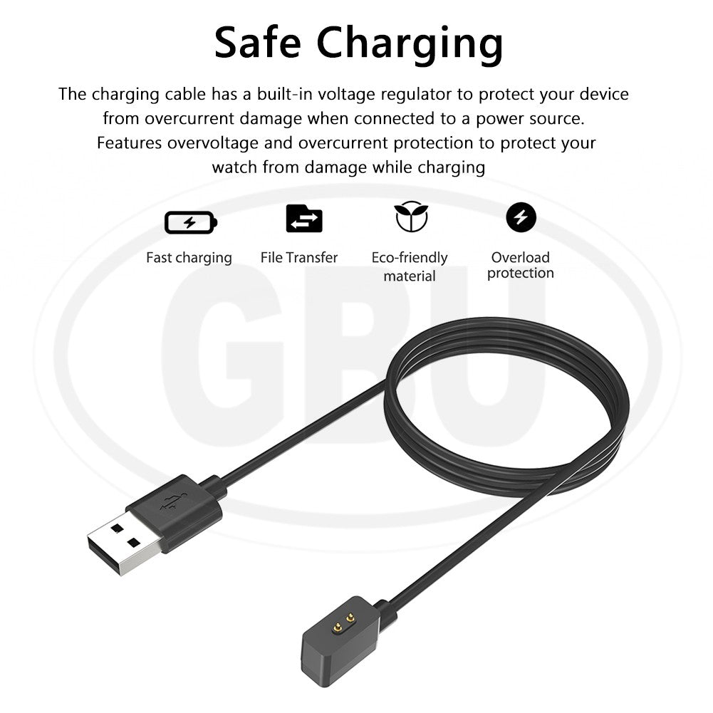 Compatible with Xiaomi Redmi Watch 3 Active / Redmi Watch 3 Lite USB Magnetic Charger Dock Cradle Charging Cable (NOT ORIGINAL) Smart