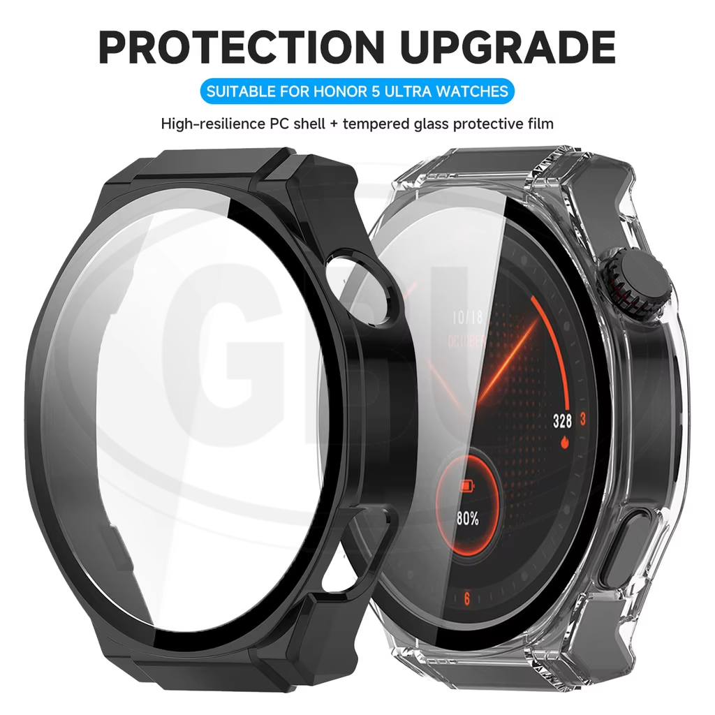 Honor Watch 5 Ultra / Honor 5 Ultra Sarung Full Built-in Tempered Glass Cover