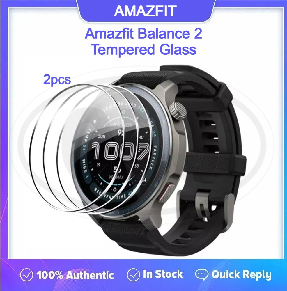 < 2pcs > Amazfit Balance 2 / Balance 2 Screen Protector HD Tempered Glass