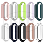 Xiaomi Smart Band 8 / Xiaomi Smart Band 10 / Mi Band 8 / Mi Band 10 Sarung Full Built-in Tempered Glass Cover