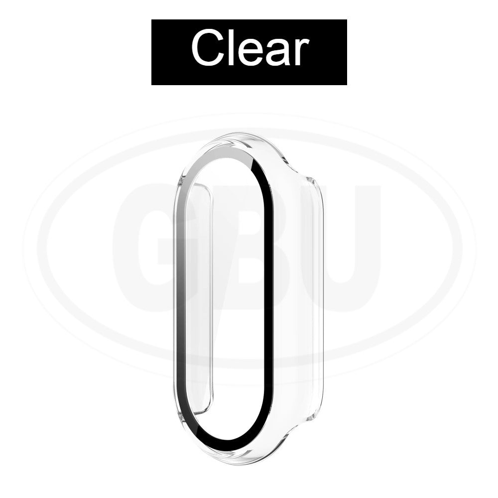 Xiaomi Smart Band 8 / Xiaomi Smart Band 10 / Mi Band 8 / Mi Band 10 Sarung Full Built-in Tempered Glass Cover
