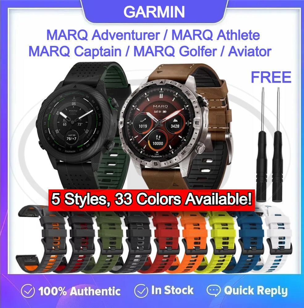 Garmin MARQ Adventurer / MARQ Athlete / MARQ Aviator / MARQ Captain / MARQ Golfer / Commander QuickFit Tali Watch - 22mm