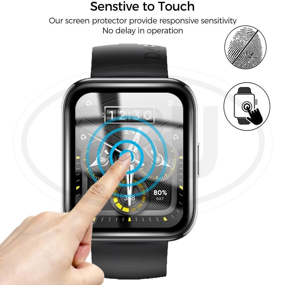 [2pcs] Realme Watch 2 / Watch 2 Pro / Watch2 / Watch2 Pro 3D Full Cover Screen Protector - Full Screen