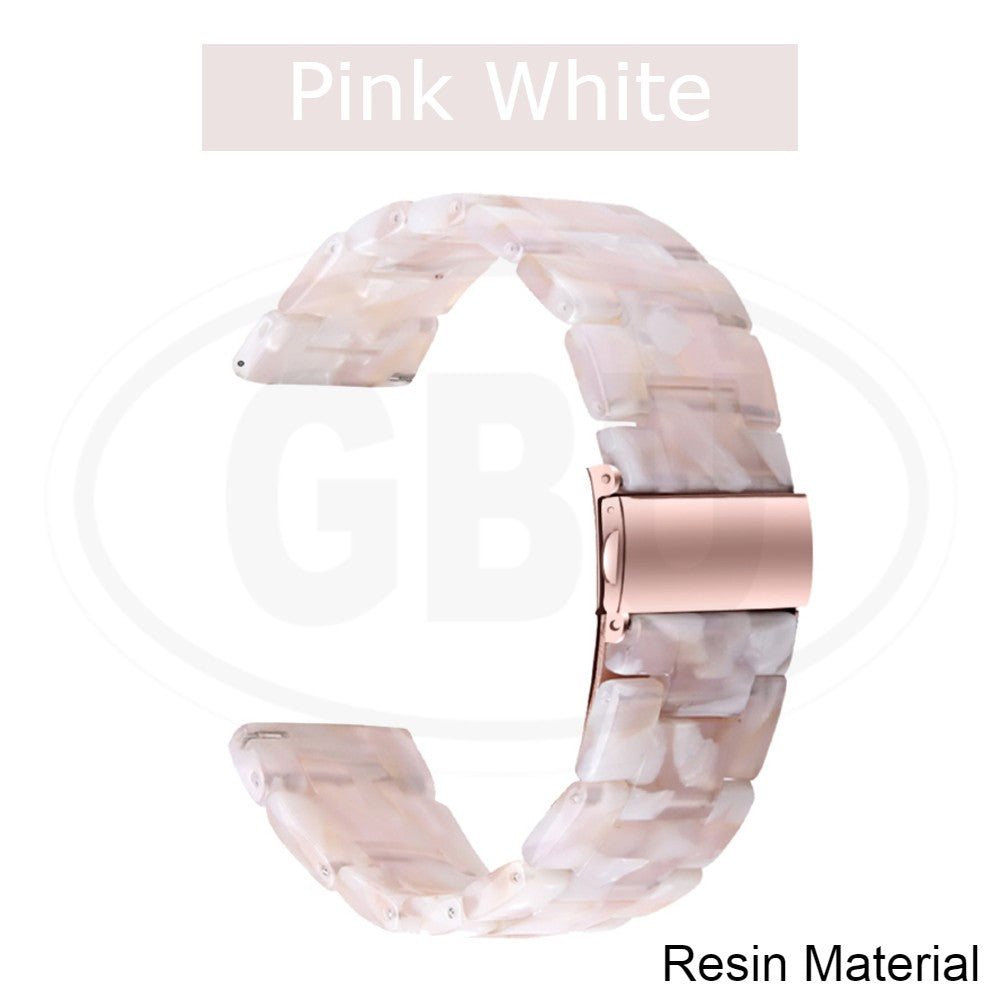 Resin Transparent Loop Watch Strap Band for model Amazfit / Coros / Fossil / Garmin / Huawei / Realme / Samsung / Xiaomi