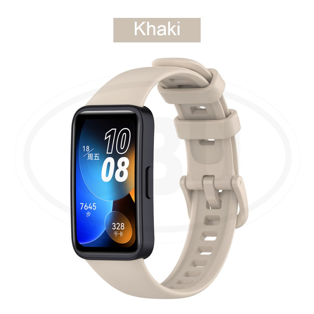 Huawei Band 10 / Huawei Band 9 / Huawei Band 8 Smartwatch Tali Silikon Lembut / Watch Strap - Full Color Buckle (High Quality)