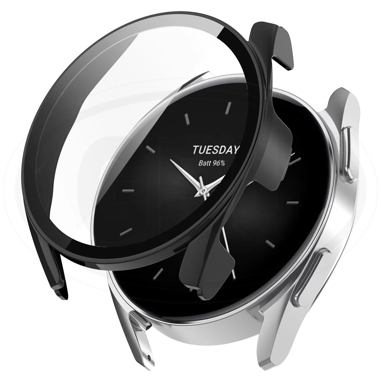 Xiaomi Watch S2 46mm / Xiaomi Watch S2 42mm / Mi Watch S2 Full Cover Case 2-in-1 with Tempered Glass Protector Screen