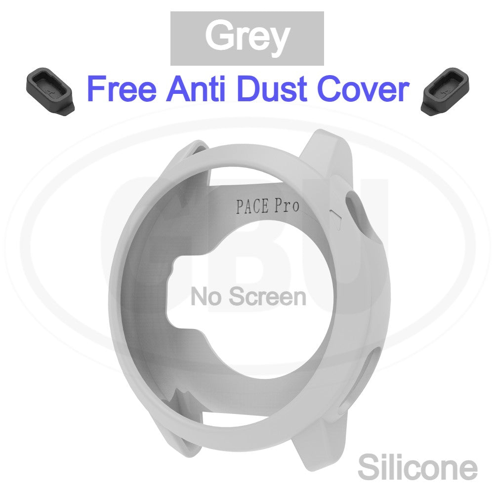 Coros Pace Pro Silicone and Full Cover Case with Tempered Glass Protector Screen - 2-in-1 TPU Cover
