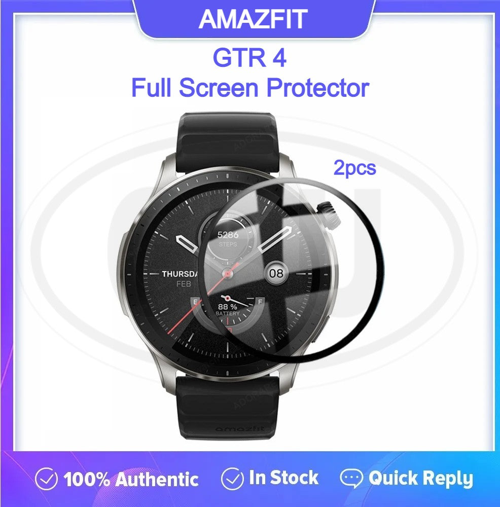 [2pcs] Amazfit GTR 4 / GTR4 3D Full Cover Screen Protector - Full Screen