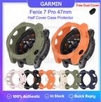 Garmin Fenix 7 Pro 47mm / Fenix 7 Pro 47mm Sarung Half Silikon - No Screen  PERCUMA Anti-Dust Cover