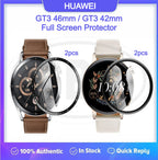 [2pcs] Huawei GT3 46mm / GT3 42mm / GT 3 46mm / GT 3 42mm 3D Full Cover Screen Protector Tempered Glass - Full Screen