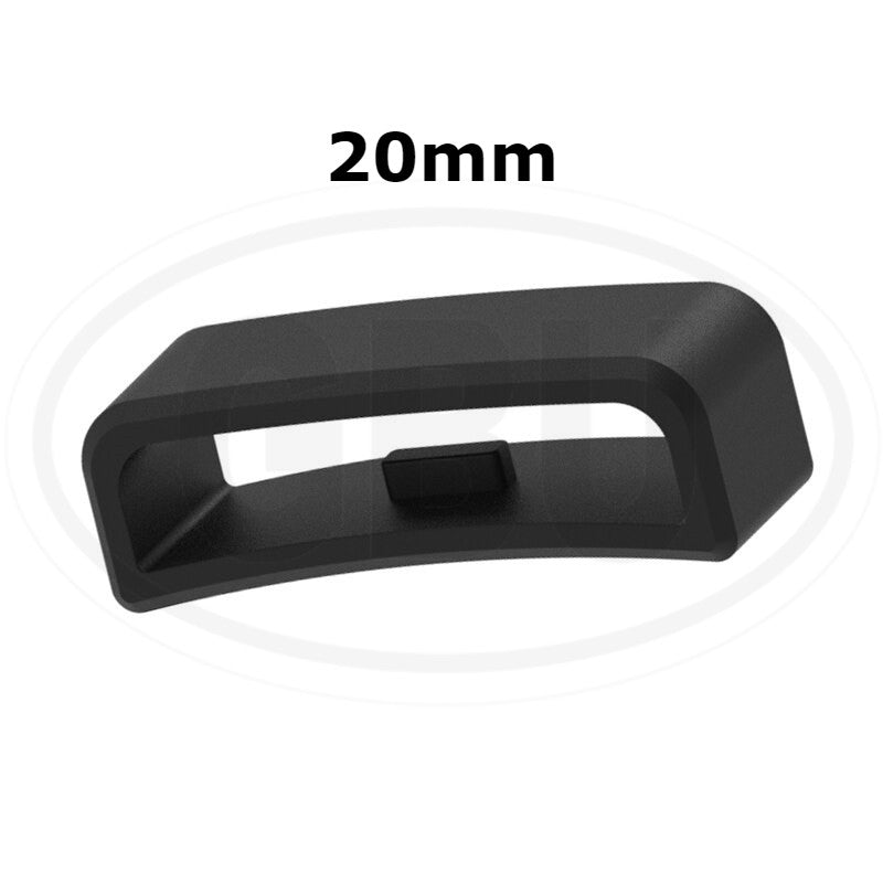 Rubber Silicone Buckle Watch Band Strap Ring Loop Holder Locker Keeper - 16mm / 18mm / 20mm / 22mm / 24mm / 26mm