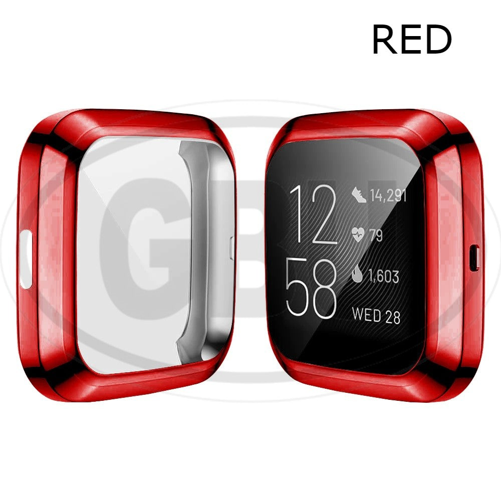 Compatible with Fitbit Versa / Versa 2 / Versa 3 / Versa 4 TPU Full Cover Protector Case (NOT ORIGINAL)