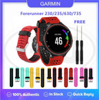Garmin Forerunner 235 735XT 230 630 Approach S5 S6 Soft Silicone Strap Band - 22mm