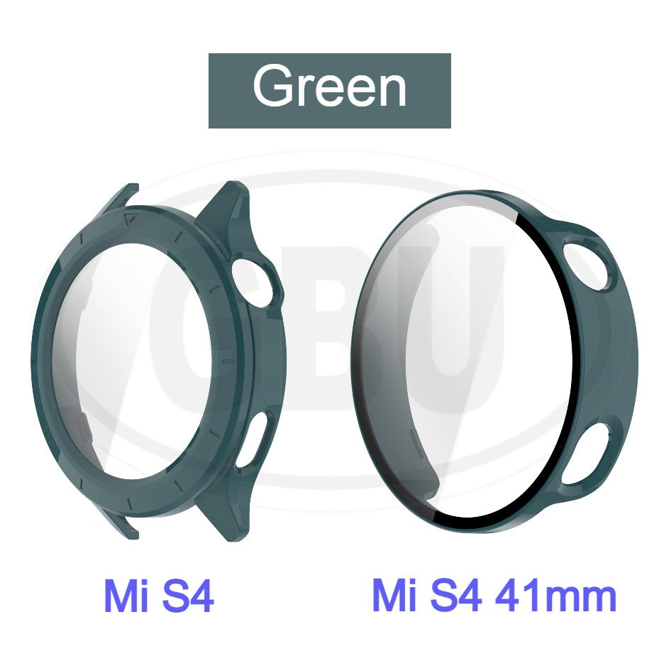Xiaomi Watch S4 / Mi Watch S4 41mm Full Cover Case with Tempered Glass Protector Screen - 2-in-1 TPU Cover