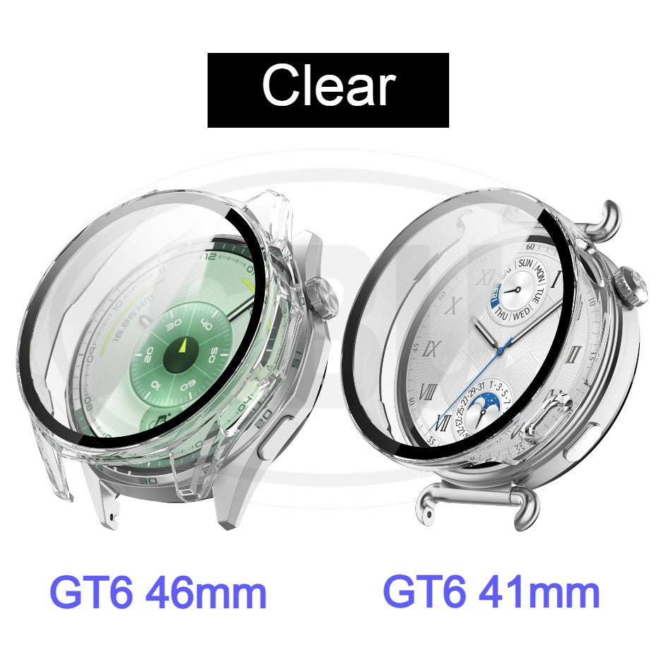 Huawei GT6 46mm / GT6 41mm Sarung Full TPU Built-in Screen Protector Cover / Sarung Half Silikon - No Screen