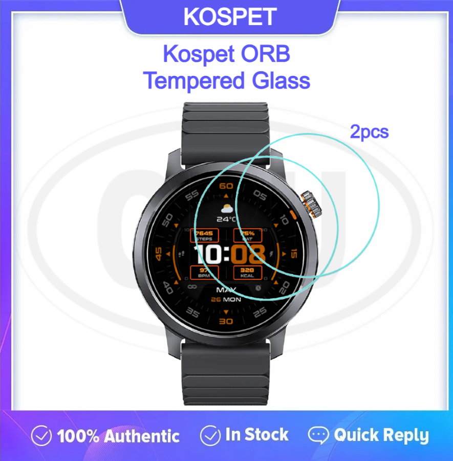 [2pcs] Kospet ORB Screen Protector HD Tempered Glass