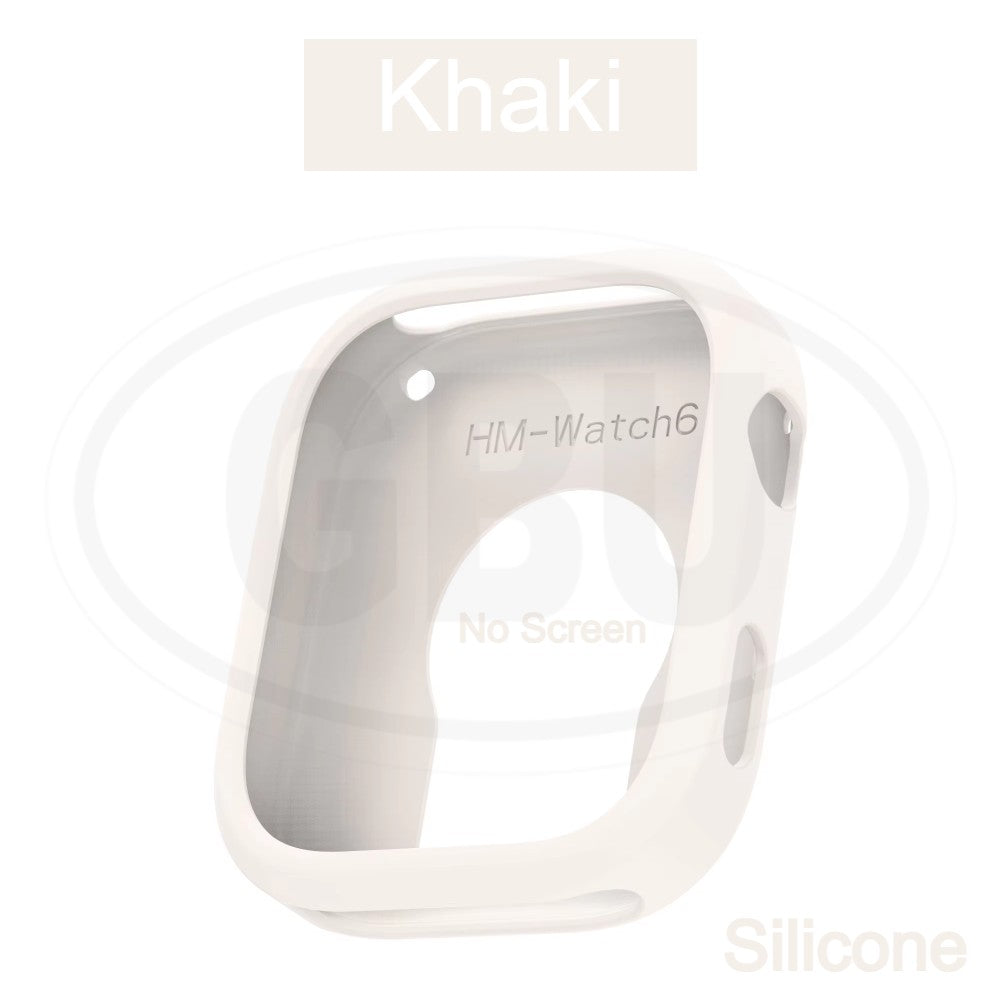 Redmi Watch 6 Sarung Full Built-in Tempered Glass Cover / Sarung Half Silikon - No Screen