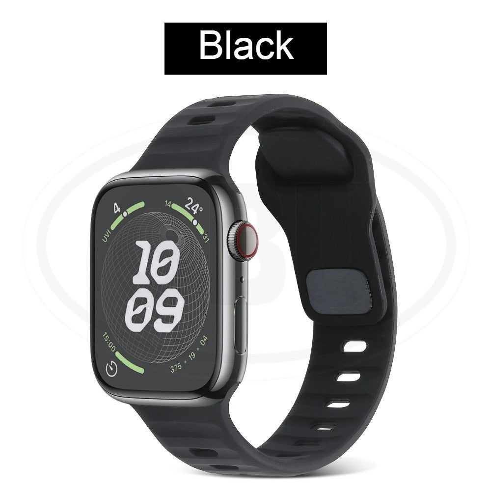Compatible with Apple Watch Band Ultra 2 49/45/44/42/41/40/38mm Soft Silicone Sport Bracelet strap band - iWatch Series Ultra SE 9/8/7/6/5/4/3/2/1 (NOT ORIGINAL)