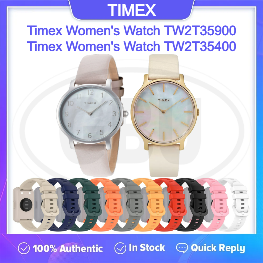 Timex Women's Watch TW2T35900/ Timex Women's Watch TW2T35400 Tali Silikon Lembut Strap Band - 16mm (High Quality)