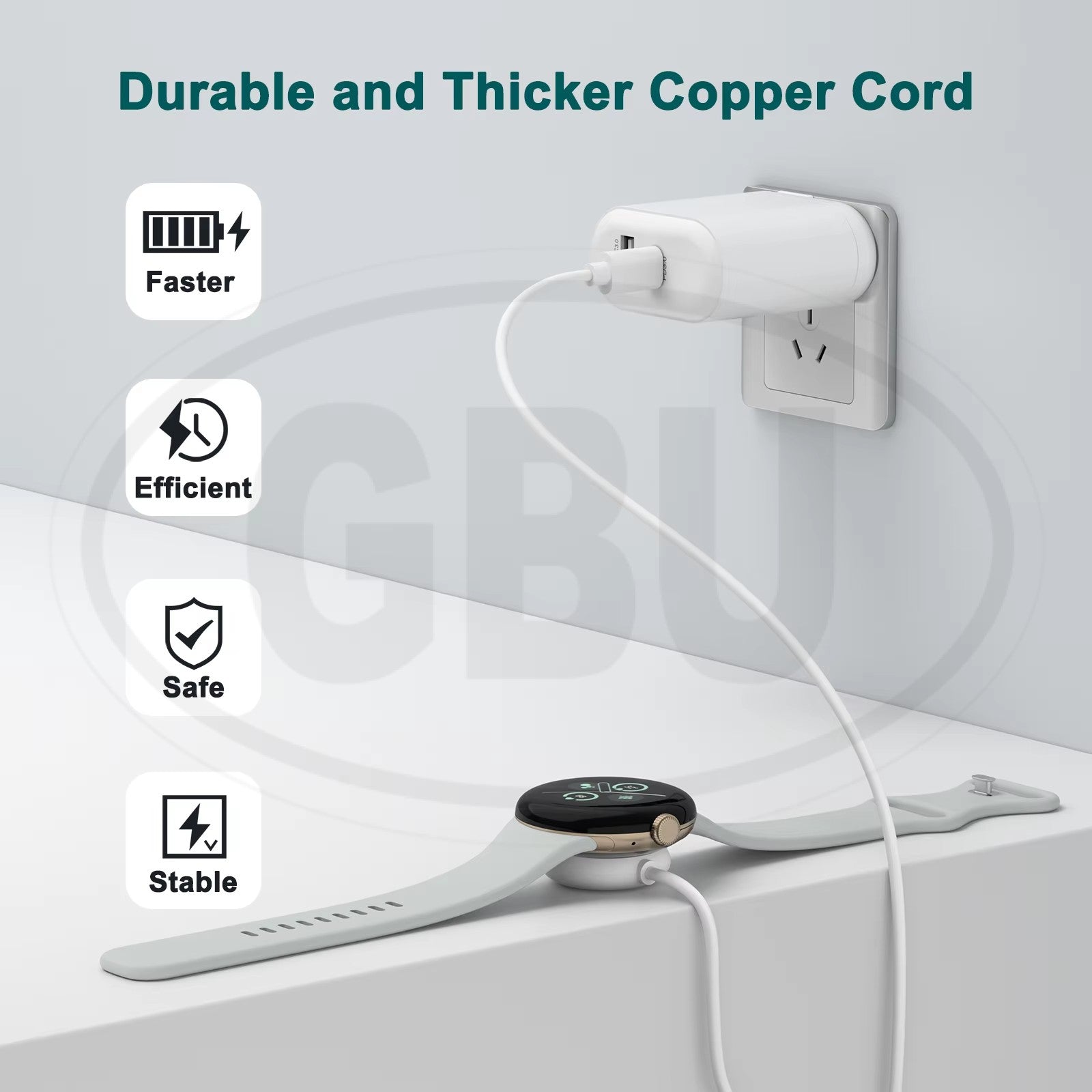 Google Pixel 3 / Google Pixel 2 / Google Pixel Watch USB Magnetic Wireless Charger Charging Cable