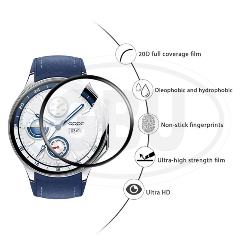 < 2pcs > OPPO Watch X 3D Full Cover Screen Protector - Full Screen