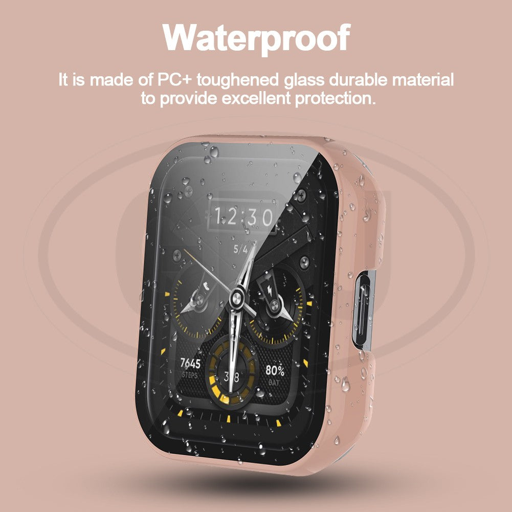 Realme Watch 2 / Realme Watch 2 Pro 2-in-1 Full Cover Case with Tempered Glass Protector Screen