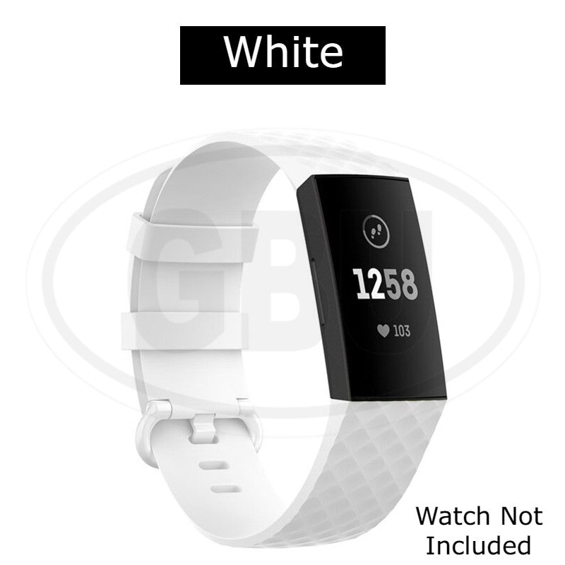 Fitbit Charge 3 4 Smart Watch Soft Silicone Replacement Band Strap - Small and Large size