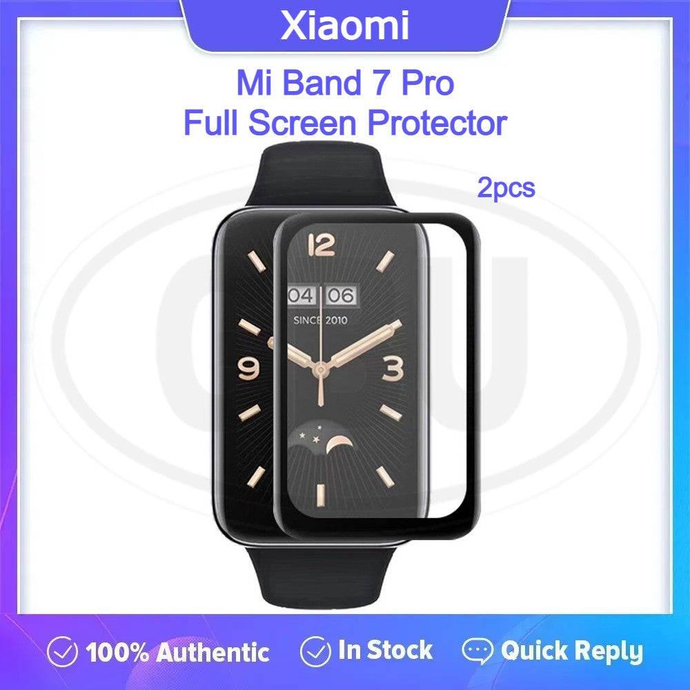 [2pcs] Xiaomi Smart Band 7 Pro 3D Full Cover Screen Protector - Full Screen