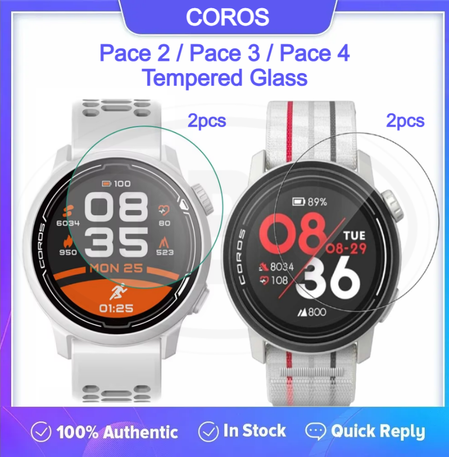 [2pcs] Coros Pace 4 / Pace 3 / Pace 2 Screen Protector HD Tempered Glass