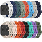 Huawei Band 10 / Huawei Band 9 / Huawei Band 8 Smartwatch Tali Silikon Lembut / Watch Strap - Full Color Buckle (High Quality)