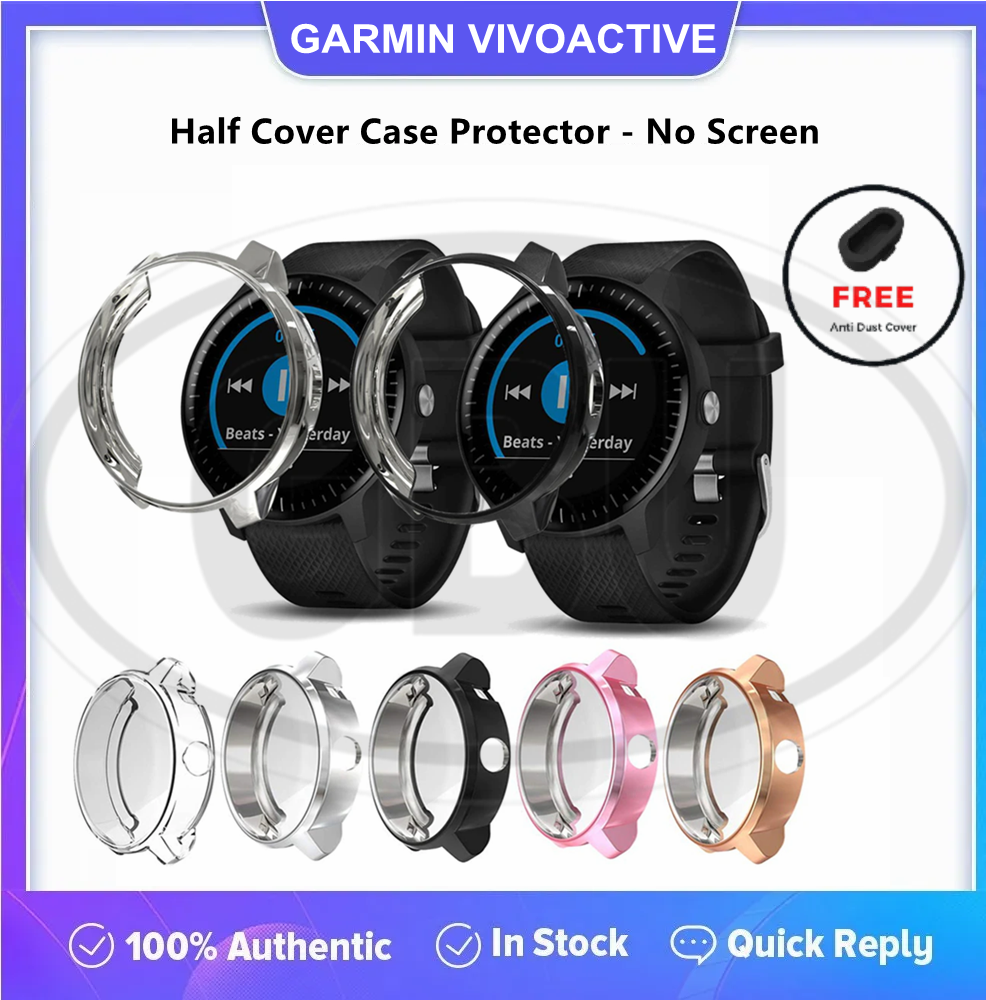 Compatible with Garmin Vivoactive 3 / Vivoactive 3 Element TPU Half Cover Protector Case - No Screen (NOT ORIGINAL)