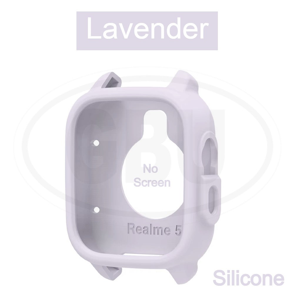 Realme Watch 5 Sarung Full Built-in Tempered Glass / Sarung Half Silikon - No Screen