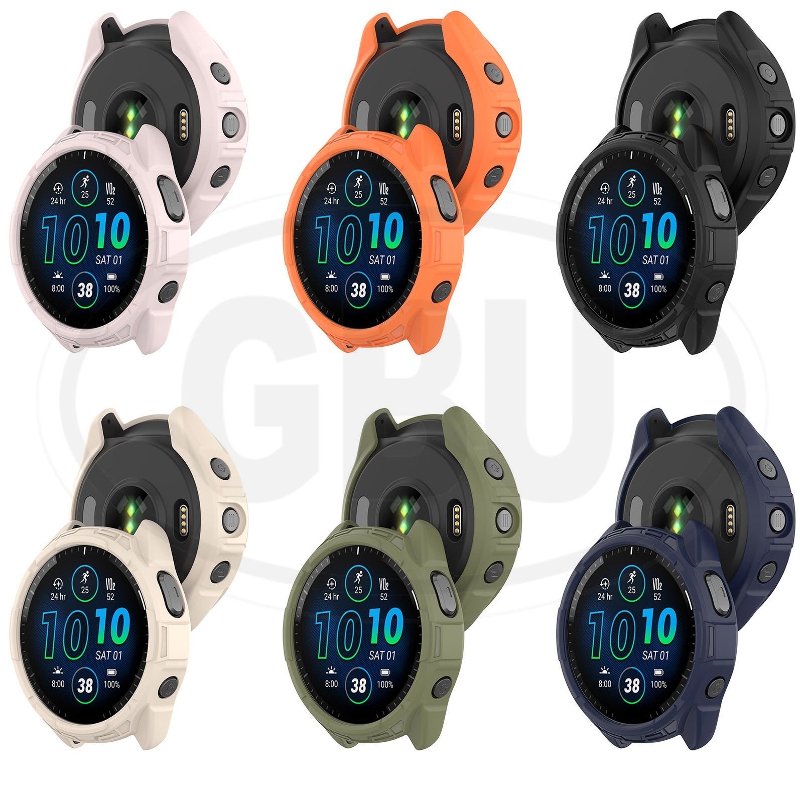 Garmin Forerunner 965 / FR965 TPU Half Cover Protector Case - No Screen