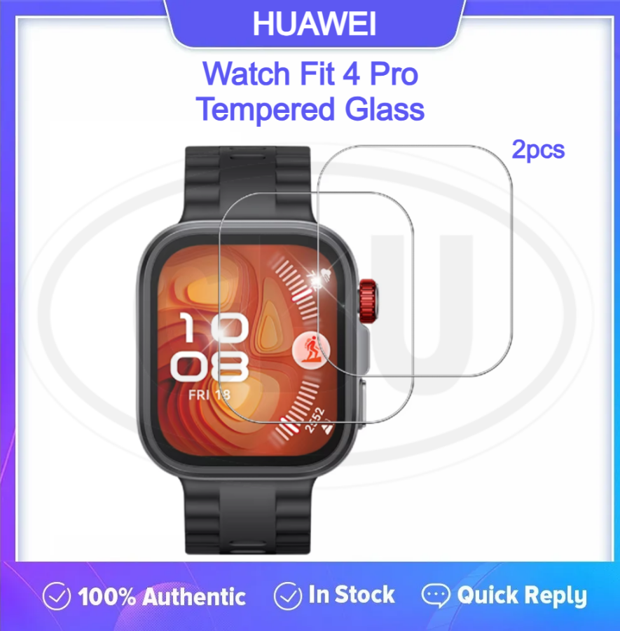 < 2pcs > Huawei Watch Fit 4 / Fit 4 Pro 3D Full Cover Screen Protector / Tempered Glass - Full Screen