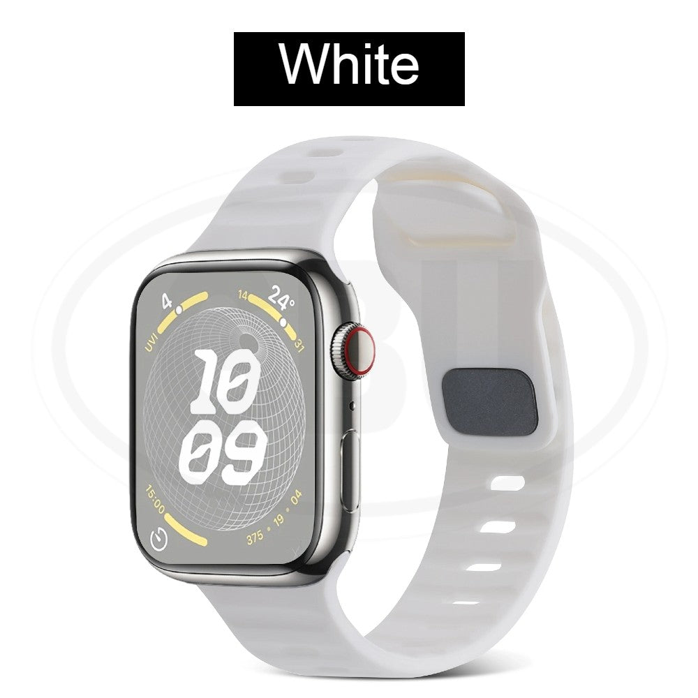 Compatible with Apple Watch Band Ultra 2 49/45/44/42/41/40/38mm Soft Silicone Sport Bracelet strap band - iWatch Series Ultra SE 9/8/7/6/5/4/3/2/1 (NOT ORIGINAL)